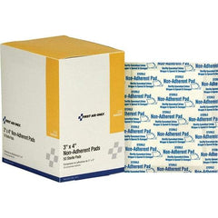 PRO-SAFE - 4-1/2" Long x 3-1/4" Wide, General Purpose Wound Care - White, Cotton Bandage - Exact Tool & Supply