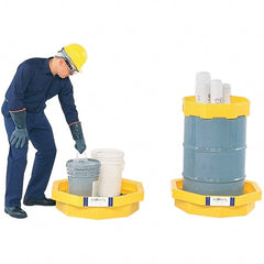 UltraTech - 22.8 Gal Sump Capacity Polyethylene Drum Tray - Exact Tool & Supply