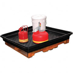 UltraTech - 30 Gal Sump Capacity Polyethylene Utility Tray for Spill Containment - Exact Tool & Supply