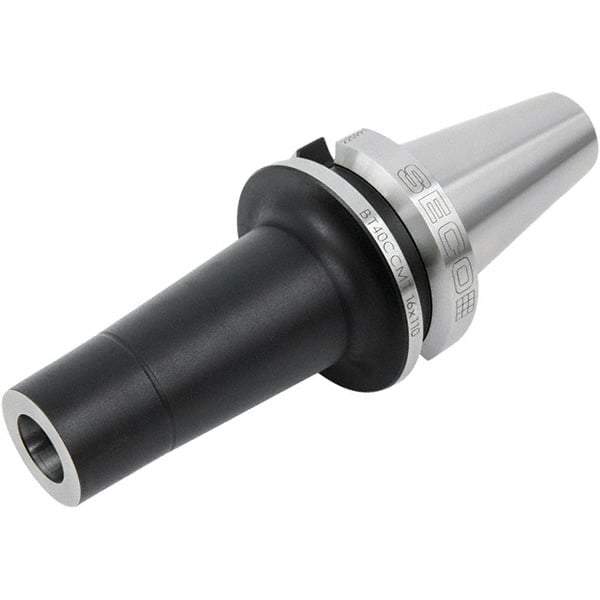Seco - M12 System Size, BT TF30AD Taper, Modular Tool Holding System Adapter - 1-1/2" Projection, 28.5mm Body Diam, 108.4mm OAL, Through Coolant - Exact Tool & Supply