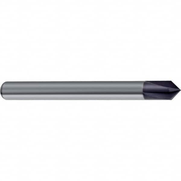 Guhring - 10mm Diam 4 Flute Single End Solid Carbide Chamfer Mill - Exact Tool & Supply