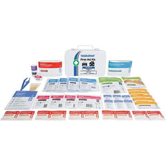 PRO-SAFE - 70 Piece, 10 Person, Industrial First Aid Kit - Metal Container - Exact Tool & Supply