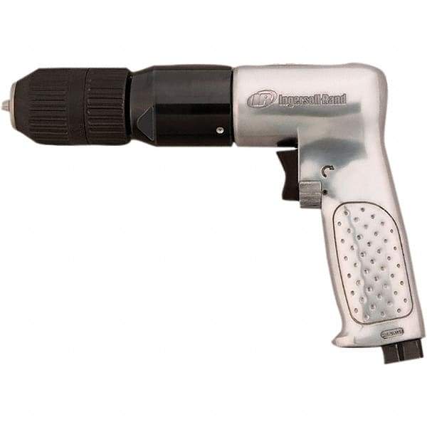Ingersoll-Rand - 1/2" Reversible Keyless Chuck - Pistol Grip Handle, 5,000 RPM, 0.5 hp, 90 psi - Exact Tool & Supply