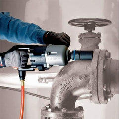 Ingersoll-Rand - 1" Drive, 6,000 RPM, 2,500 Ft/Lb Torque Impact Wrench - D-Handle, 800 IPM, 64 CFM, 90 psi, 1/2" Inlet - Exact Tool & Supply