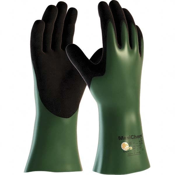 ATG - Chemical Resistant Gloves Material: Nitrile Size: Small - Exact Tool & Supply