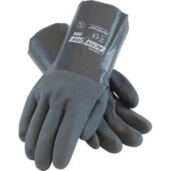 PIP - Chemical Resistant Gloves Material: Nitrile Size: Medium - Exact Tool & Supply