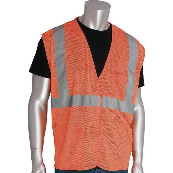 PIP - Size L Orange Mesh General Purpose High Visibility Vest - Exact Tool & Supply