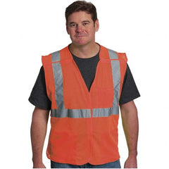 PIP - Size M Orange Mesh Breakaway High Visibility Vest - Exact Tool & Supply