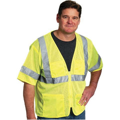 PIP - Size L Yellow Mesh General Purpose High Visibility Vest - Exact Tool & Supply