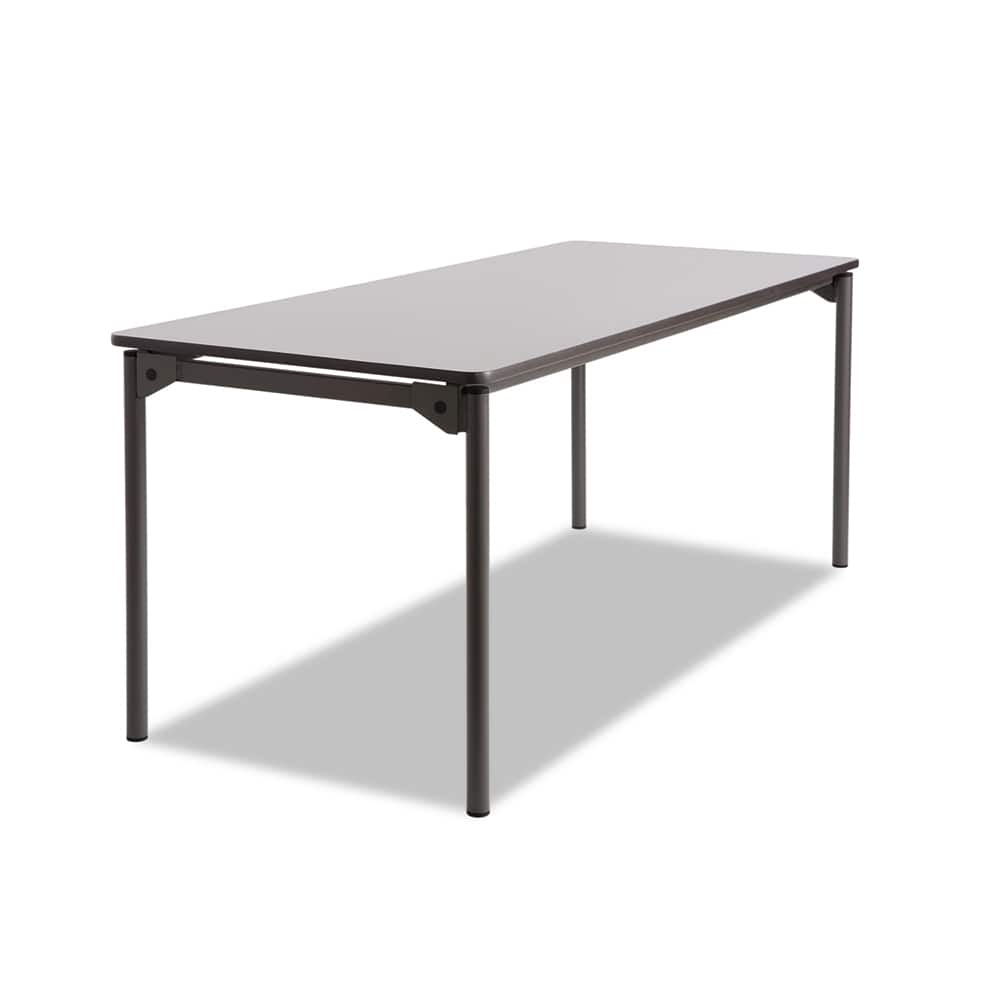 ICEBERG - Folding Tables; Type: Rectangular Folding Table ; Width (Inch): 72 ; Length (Inch): 30 ; Height (Inch): 29-1/2 ; Color: Gray/Charcoal - Exact Tool & Supply
