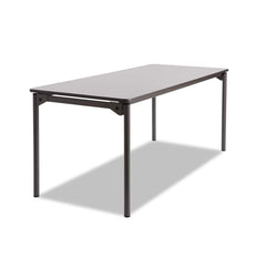 ICEBERG - Folding Tables; Type: Rectangular Folding Table ; Width (Inch): 72 ; Length (Inch): 30 ; Height (Inch): 29-1/2 ; Color: Gray/Charcoal - Exact Tool & Supply