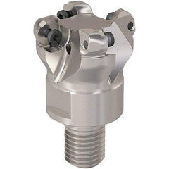 Seco - 28mm Cutting Diam, 6mm Max Depth of Cut, Modular Connection Indexable Copy End Mill - 4 Inserts, RP.. 1204 Insert, 217.29-06 Toolholder, Steel, Through Coolant - Exact Tool & Supply