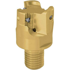 Seco - 40mm Cutting Diam, 7.5mm Max Depth of Cut, Modular Connection Indexable Copy End Mill - 3 Inserts, XP.. 12 Insert, 217.97-12 Toolholder, Steel, Through Coolant - Exact Tool & Supply