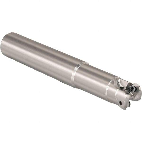 Seco - 13.4mm Cutting Diam, 1" Shank Diam, 6mm Max Depth of Cut, Straight Shank Indexable Copy End Mill - 2 Inserts, RP.. 1204 Insert, 217.29I-06 Toolholder, Steel, Through Coolant - Exact Tool & Supply