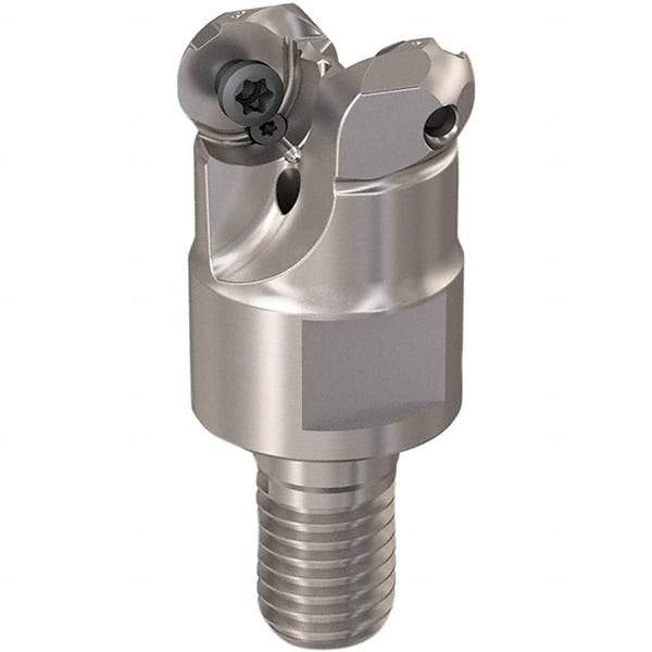Seco - 13mm Cutting Diam, 6mm Max Depth of Cut, Modular Connection Indexable Copy End Mill - 2 Inserts, RP.. 1204 Insert, 217.29-06 Toolholder, Steel, Through Coolant - Exact Tool & Supply