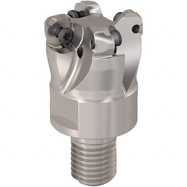 Seco - 23mm Cutting Diam, 6mm Max Depth of Cut, Modular Connection Indexable Copy End Mill - 4 Inserts, RP.. 1204 Insert, 217.29-06 Toolholder, Steel, Through Coolant - Exact Tool & Supply