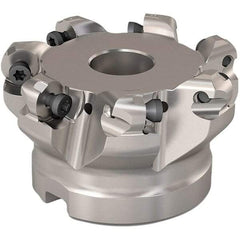 Seco - 140.4mm Cut Diam, 6mm Max Depth, 2" Arbor Hole, 8 Inserts, RP..1204 Insert Style, Indexable Copy Face Mill - R220.29 Cutter Style, 7,600 Max RPM, 2 High, Through Coolant, Series R220.29 - Exact Tool & Supply
