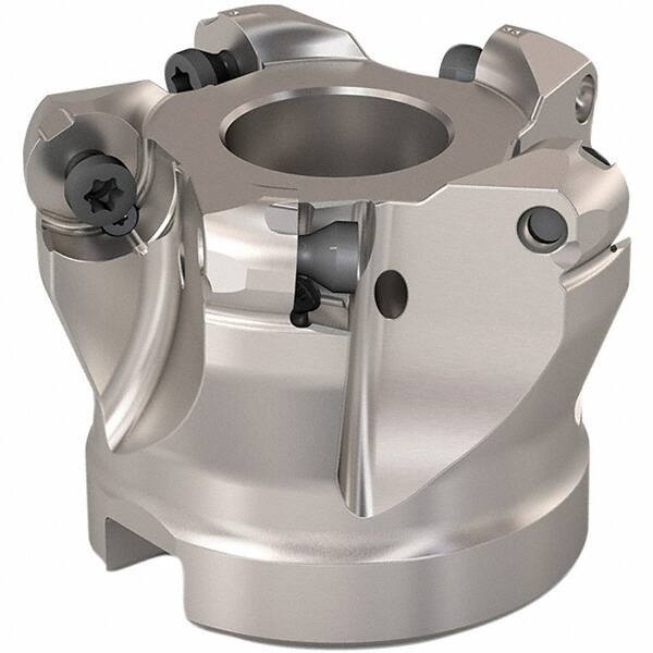 Seco - 40mm Cut Diam, 6mm Max Depth, 22mm Arbor Hole, 5 Inserts, RP..1204 Insert Style, Indexable Copy Face Mill - R220.29 Cutter Style, 12,300 Max RPM, 40mm High, Through Coolant, Series R220.29 - Exact Tool & Supply