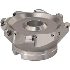 Seco - 125mm Cut Diam, 6mm Max Depth, 40mm Arbor Hole, 8 Inserts, RP..1204 Insert Style, Indexable Copy Face Mill - R220.29 Cutter Style, 7,600 Max RPM, 63mm High, Through Coolant, Series R220.29 - Exact Tool & Supply
