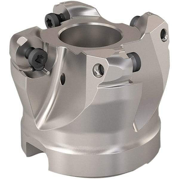 Seco - 38mm Cut Diam, 6mm Max Depth, 22mm Arbor Hole, 4 Inserts, RP..1204 Insert Style, Indexable Copy Face Mill - R220.29 Cutter Style, 12,500 Max RPM, 40mm High, Through Coolant, Series R220.29 - Exact Tool & Supply