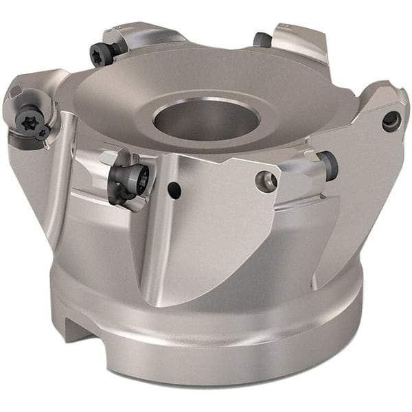 Seco - 68mm Cut Diam, 6mm Max Depth, 27mm Arbor Hole, 6 Inserts, RP..1204 Insert Style, Indexable Copy Face Mill - R220.29 Cutter Style, 10,000 Max RPM, 50mm High, Through Coolant, Series R220.29 - Exact Tool & Supply