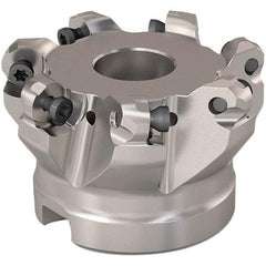 Seco - 51mm Cut Diam, 6mm Max Depth, 22mm Arbor Hole, 7 Inserts, RP..1204 Insert Style, Indexable Copy Face Mill - R220.29 Cutter Style, 11,200 Max RPM, 40mm High, Through Coolant, Series R220.29 - Exact Tool & Supply