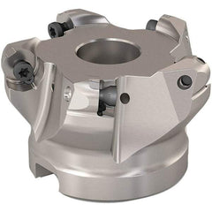 Seco - 51mm Cut Diam, 6mm Max Depth, 22mm Arbor Hole, 5 Inserts, RP..1204 Insert Style, Indexable Copy Face Mill - R220.29 Cutter Style, 11,200 Max RPM, 40mm High, Through Coolant, Series R220.29 - Exact Tool & Supply