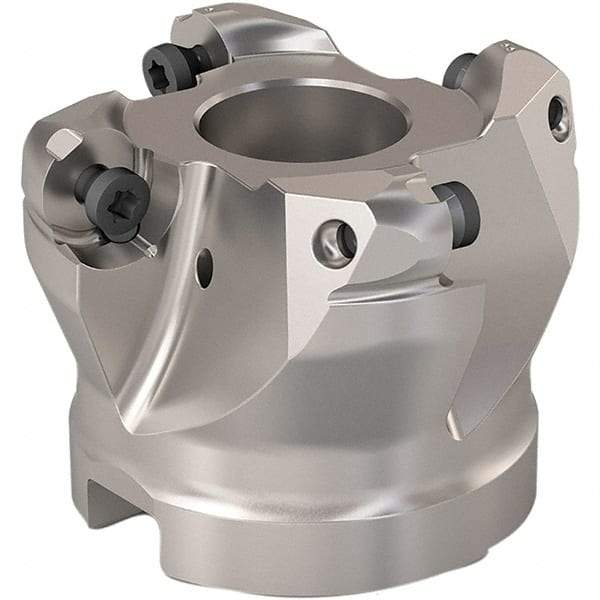 Seco - 40mm Cut Diam, 6mm Max Depth, 22mm Arbor Hole, 4 Inserts, RP..1204 Insert Style, Indexable Copy Face Mill - R220.29 Cutter Style, 12,300 Max RPM, 40mm High, Through Coolant, Series R220.29 - Exact Tool & Supply