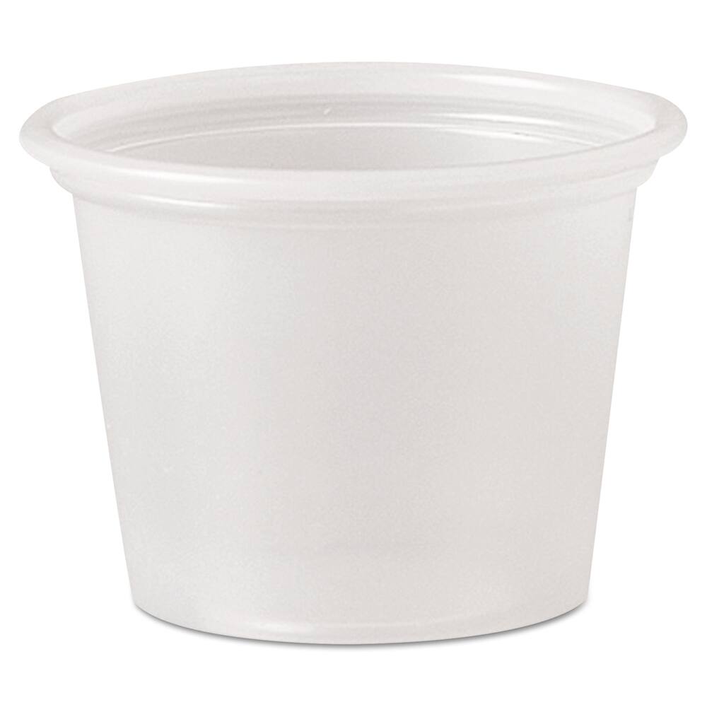 DART - Paper & Plastic Cups, Plates, Bowls & Utensils; Breakroom Accessory Type: Portion Cup ; Breakroom Accessory Description: Cups-Portion; Plastic ; Color: Translucent - Exact Tool & Supply