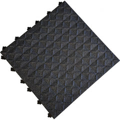 Ergo Advantage - 18" Long x 18" Wide x 1" Thick, Anti-Fatigue Modular Matting Anti-Fatigue Flooring - Exact Tool & Supply