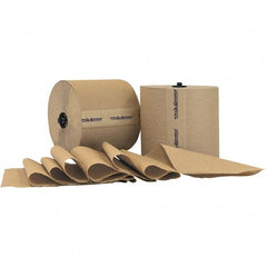PRO-SOURCE - Hard Roll of 1 Ply Natural Paper Towels - 7-7/8" Wide, 800' Roll Length - Exact Tool & Supply