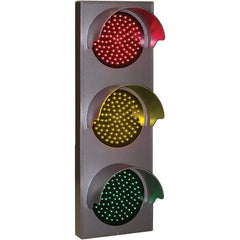 TAPCO - LED Road Safety Signal Light - Red, Yellow & Green Aluminum - Exact Tool & Supply