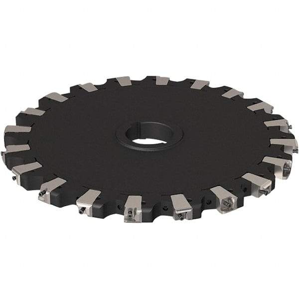 Seco - Arbor Hole Connection, 0.669" Cutting Width, 121mm Depth of Cut, 315mm Cutter Diam, 50mm Hole Diam, 10 Tooth Indexable Slotting Cutter - R335.25 Toolholder, XNHQ 1407 Insert, Neutral Cutting Direction - Exact Tool & Supply