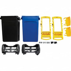 Rubbermaid - Janitor Carts & Caddies Type: Rim Caddy Kit Material: Resin - Exact Tool & Supply