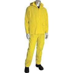 Falcon - Size 2XL Yellow Waterproof Three Piece Suit - Exact Tool & Supply