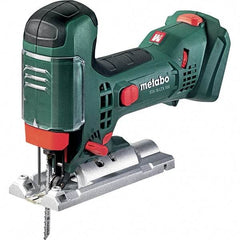 Metabo - 18 Volt, 550 to 2,800 SPM, 13/16" Stroke Length, Lithium-Ion Cordless Jigsaw - 45° Cutting Angle, Series 18V LiHD - Exact Tool & Supply
