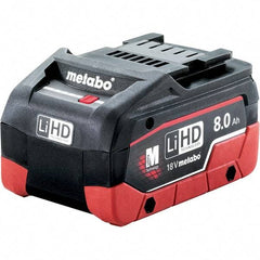 Metabo - 18 Volt Lithium-Ion Power Tool Battery - 8 Ahr Capacity, 160 min Charge Time, Series 18V LiHD - Exact Tool & Supply