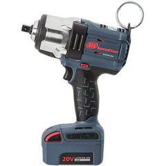 Ingersoll-Rand - 1/2" Drive 20 Volt Pistol Grip Cordless Impact Wrench & Ratchet - 0 to 1,900 RPM, 0 to 2,450 BPM, 1,500 Ft/Lb Torque, Lithium-Ion Batteries - Exact Tool & Supply