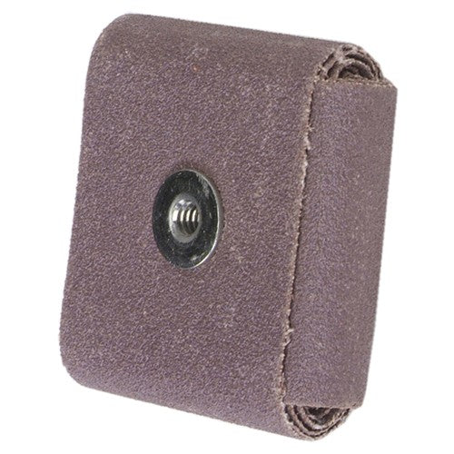 3″ × 3″ × 1/2″ Square Pad 80 Grit 1/4-20 Eyelet Aluminum Oxide - Exact Tool & Supply
