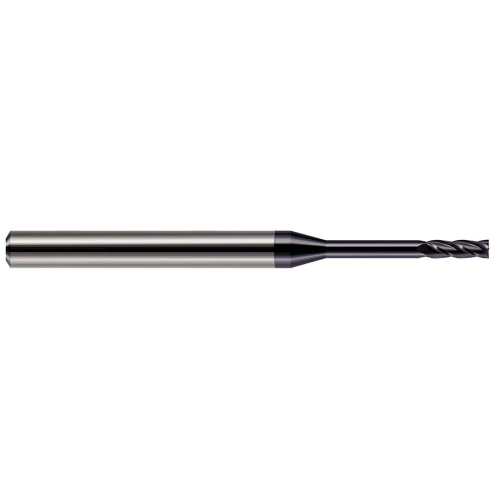 Harvey Tool - Square End Mills; Mill Diameter (mm): 0.90 ; Mill Diameter (Decimal Inch): 0.0350 ; Length of Cut (Decimal Inch): 0.1050 ; Material: Solid Carbide ; Finish/Coating: AlTiN ; Shank Diameter (Inch): 1/8 - Exact Tool & Supply