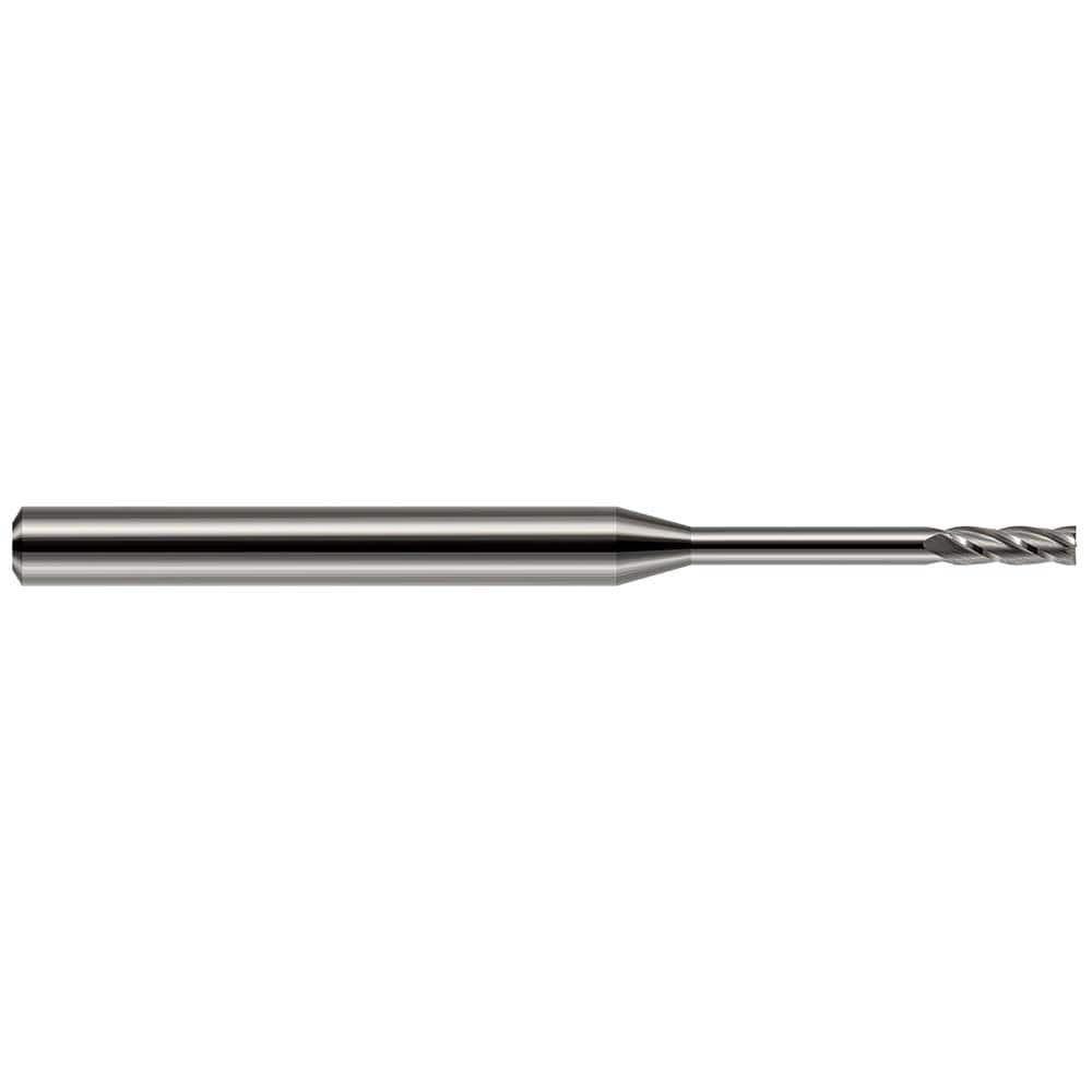Harvey Tool - 0.05", 0.15" LOC, 1/8" Shank Diam, 1-1/2" OAL, 2 Flute Solid Carbide Square End Mill - Exact Tool & Supply