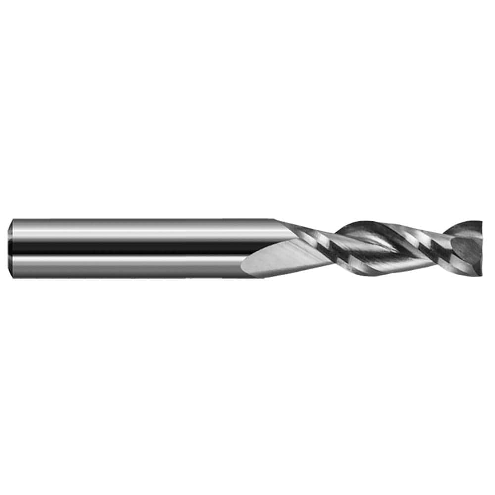 Harvey Tool - Square End Mills; Mill Diameter (Inch): 1/16 ; Mill Diameter (Decimal Inch): 0.0625 ; Length of Cut (Decimal Inch): 0.1860 ; Material: Solid Carbide ; Finish/Coating: Uncoated ; Shank Diameter (Inch): 1/8 - Exact Tool & Supply
