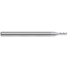 Harvey Tool - Square End Mills; Mill Diameter (mm): 1.90 ; Mill Diameter (Decimal Inch): 0.0750 ; Length of Cut (Decimal Inch): 0.2250 ; Material: Solid Carbide ; Finish/Coating: TiB2 ; Shank Diameter (Inch): 1/8 - Exact Tool & Supply