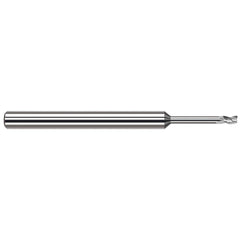 Harvey Tool - Square End Mills; Mill Diameter (Decimal Inch): 0.0400 ; Length of Cut (Decimal Inch): 0.0600 ; Material: Solid Carbide ; Finish/Coating: Uncoated ; Shank Diameter (Inch): 1/8 ; Single or Double End: Single - Exact Tool & Supply