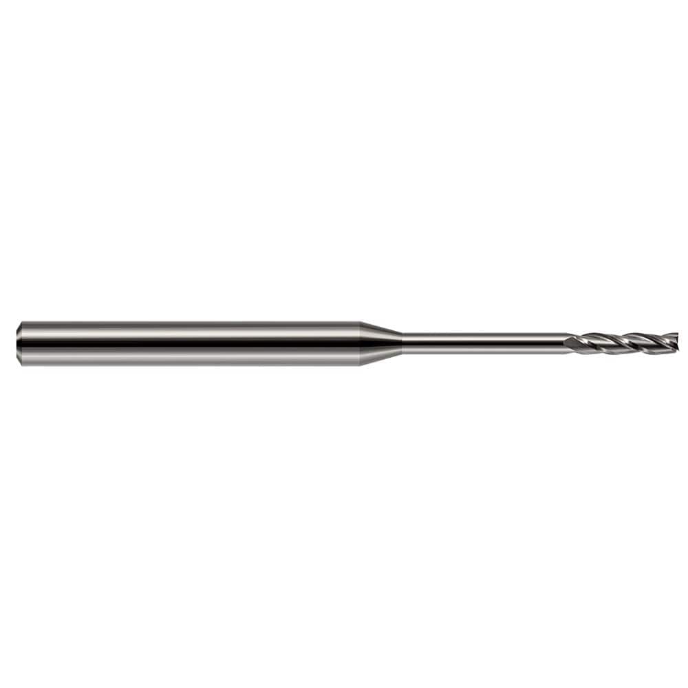 Harvey Tool - 0.1", 3/4" LOC, 1/8" Shank Diam, 2-1/2" OAL, 3 Flute Solid Carbide Square End Mill - Exact Tool & Supply