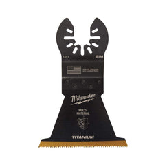 Milwaukee Tool - Rotary & Multi-Tool Accessories; Accessory Type: Multi-Material Blade ; For Use With: Multi-Tools ; Includes: 2-1/2" TITANIUM BI-METAL WOOD W/NAILS BLADE ; Maximum RPM: 0.000 ; Color: Black ; Tooth Style: End Cut - Exact Tool & Supply