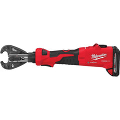 Milwaukee Tool - 12,000 Lb Force, 8 AWG to 600 kcmil Capacity, Power Crimper Kit - Exact Tool & Supply