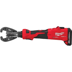 Milwaukee Tool - 12,000 Lb Force, 8 AWG to 600 kcmil Capacity, Power Crimper Kit - Exact Tool & Supply