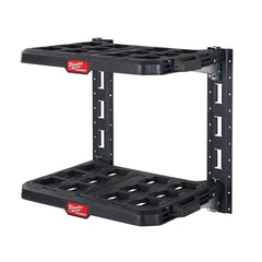 Milwaukee Tool - Small Parts Boxes & Organizers; Type: Racking Kit ; Width (Inch): 21.50 ; Depth (Inch): 17.60 ; Height (Inch): 20 ; Number of Compartments: 2 ; Frame Material: Metal Frame - Exact Tool & Supply