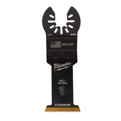 Milwaukee Tool - Rotary & Multi-Tool Accessories; Accessory Type: Multi-Material Blade ; For Use With: Multi-Tools ; Includes: 1-3/8" TITANIUM BI-METAL WOOD W/NAILS BLADE ; Maximum RPM: 0.000 ; Tooth Style: End Cut ; Head Diameter (Inch): 1-3/8 - Exact Tool & Supply